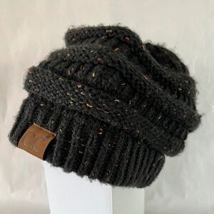 C.C Beanie Cable Knit Confetti Beanie Winter Hat
